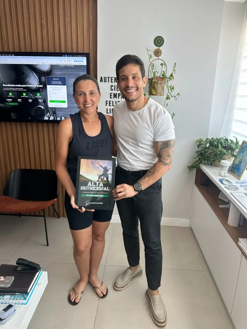 Paciente certificado com Alta Nutricional - Nutrição ortomolecular